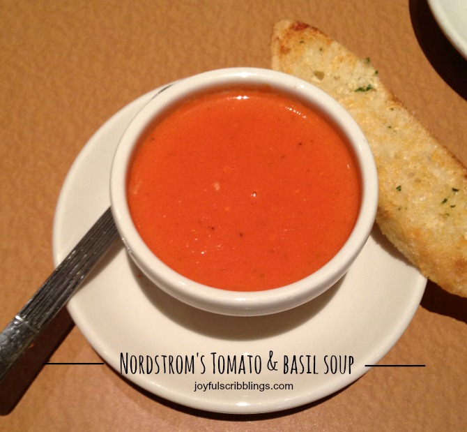 Nordstrom's Tomato  Basil Soup
