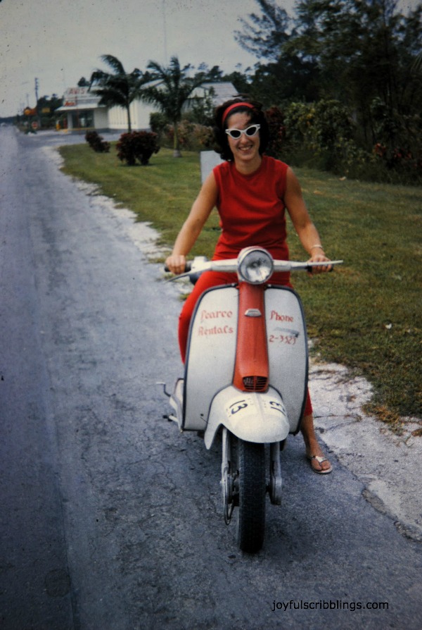 #Mom on vespa