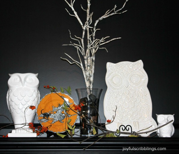#Fall mantel display
