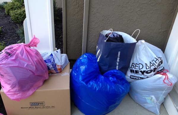 donation pile