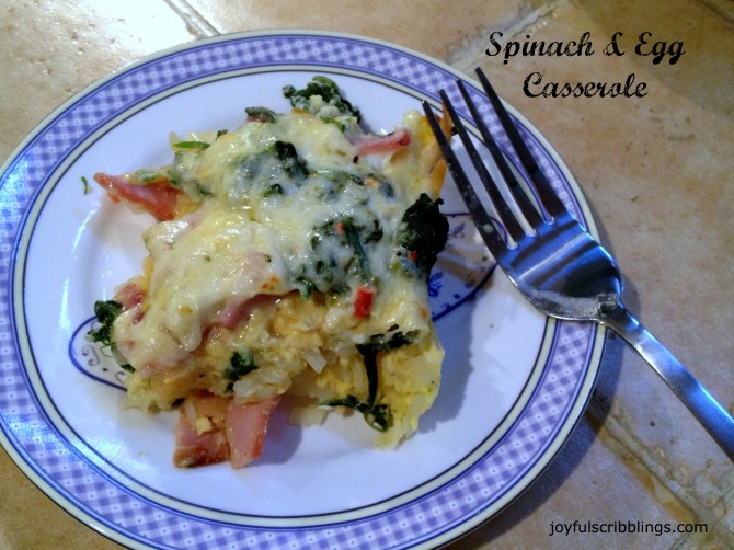 spinach & egg casserole