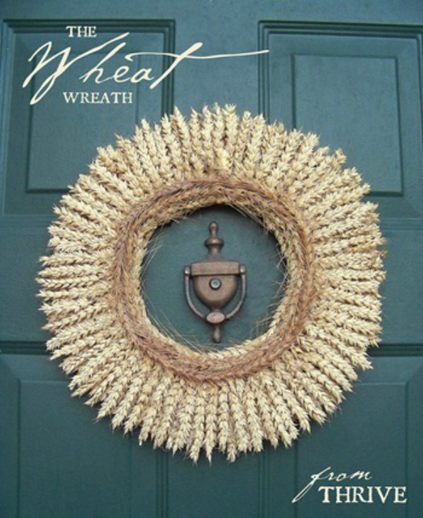 diy wheat wreath