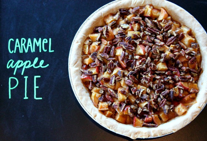 caramel apple pie