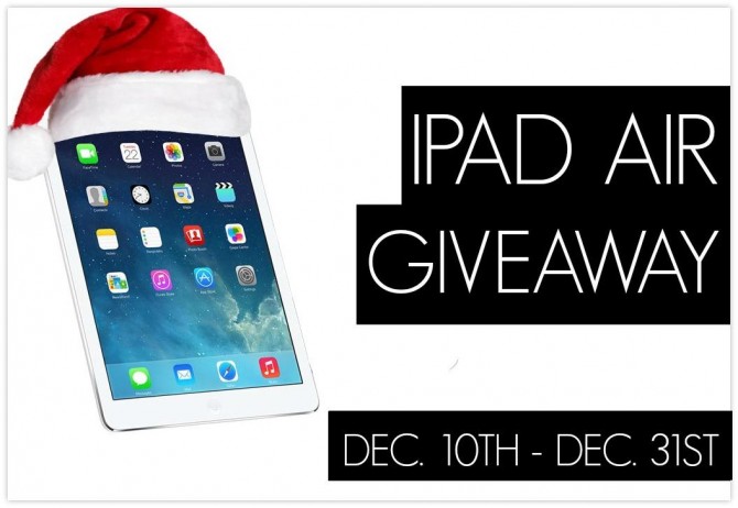 #ipad air giveaway