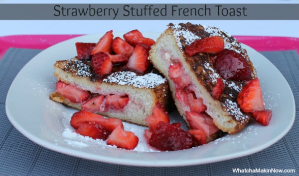 #strawberry stuffed french toast