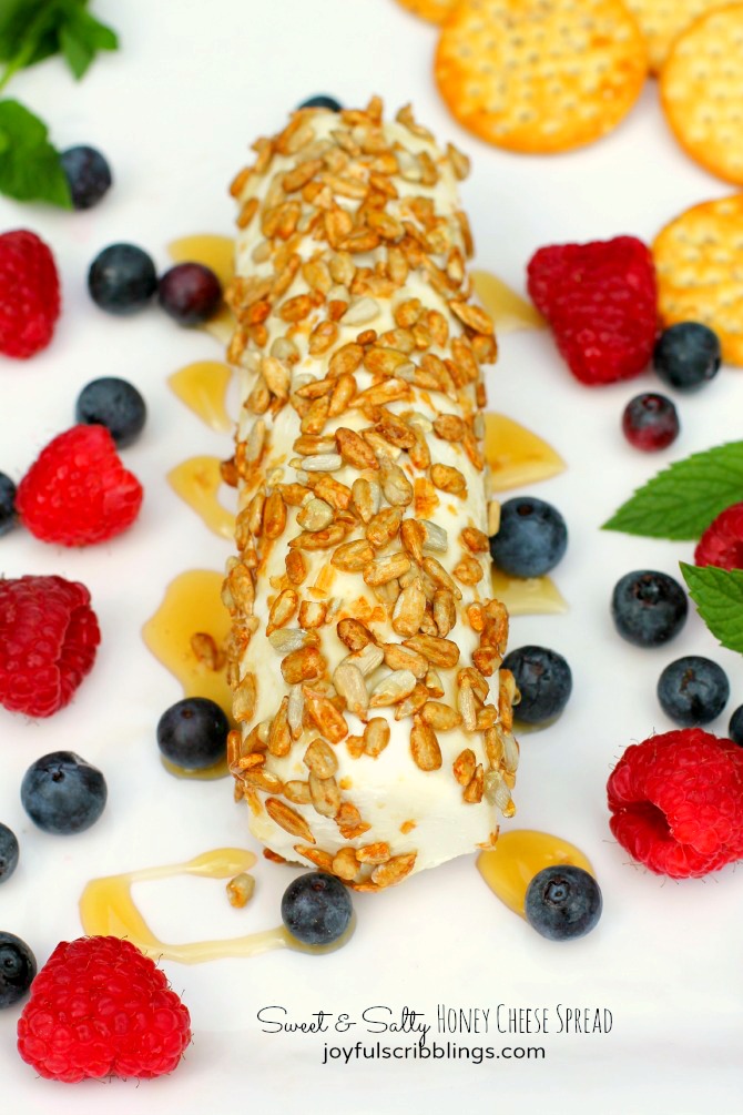 sweet & salty honey cheese spread