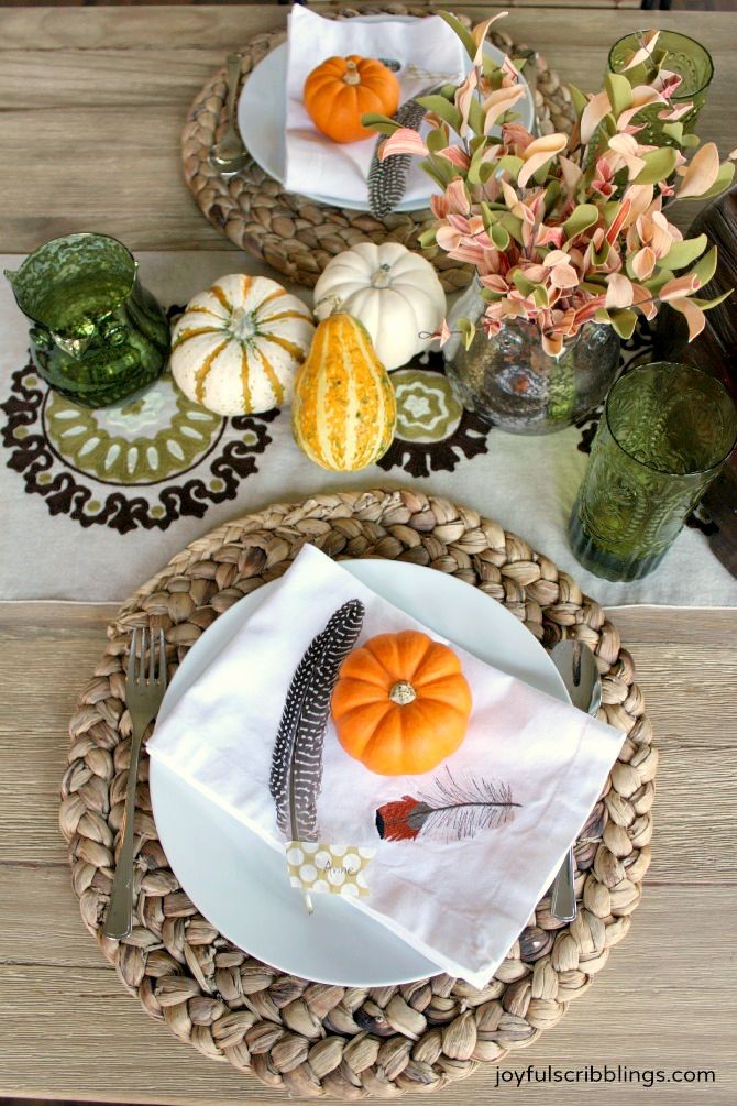 fall place setting