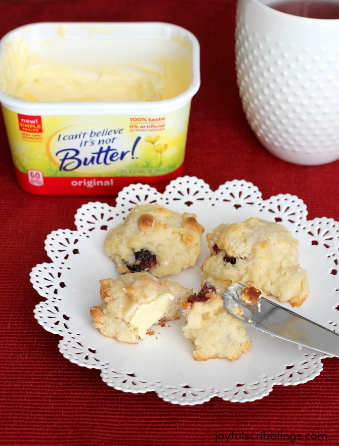 white chocolate cranberry scones