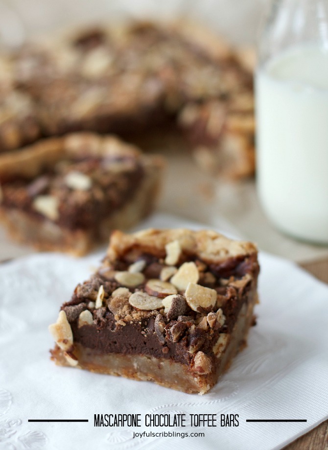 mascarpone chocolate toffee bars 3