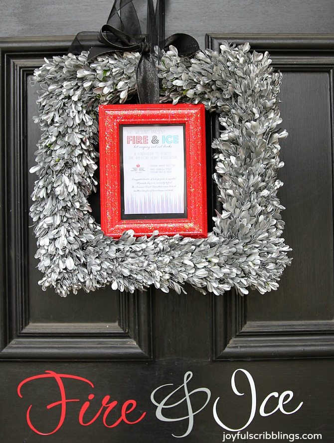 fire and ice wreath