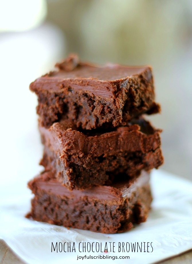 mocha chocolate brownies