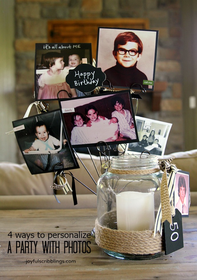 4 ways to personalize a party with photos