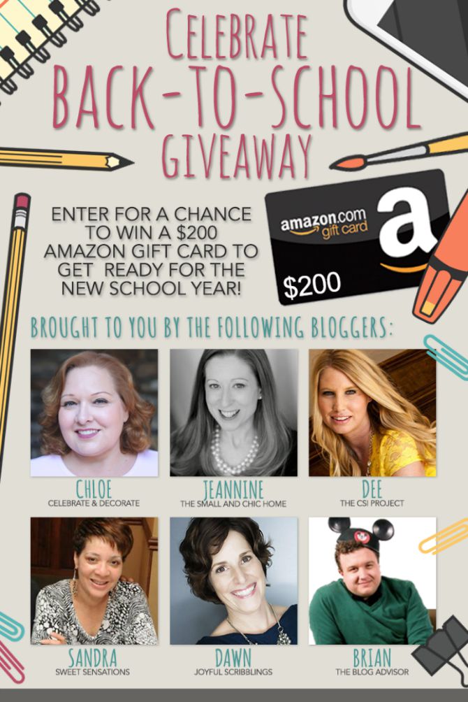 back to school amazon gift card giveaway