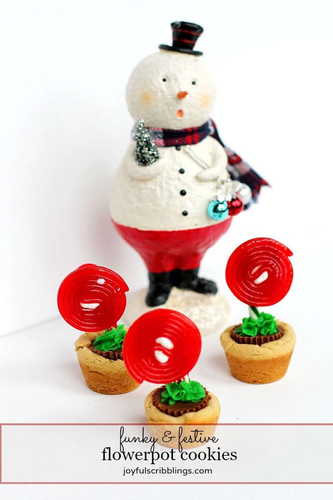 funky & festive flowerpot cookies