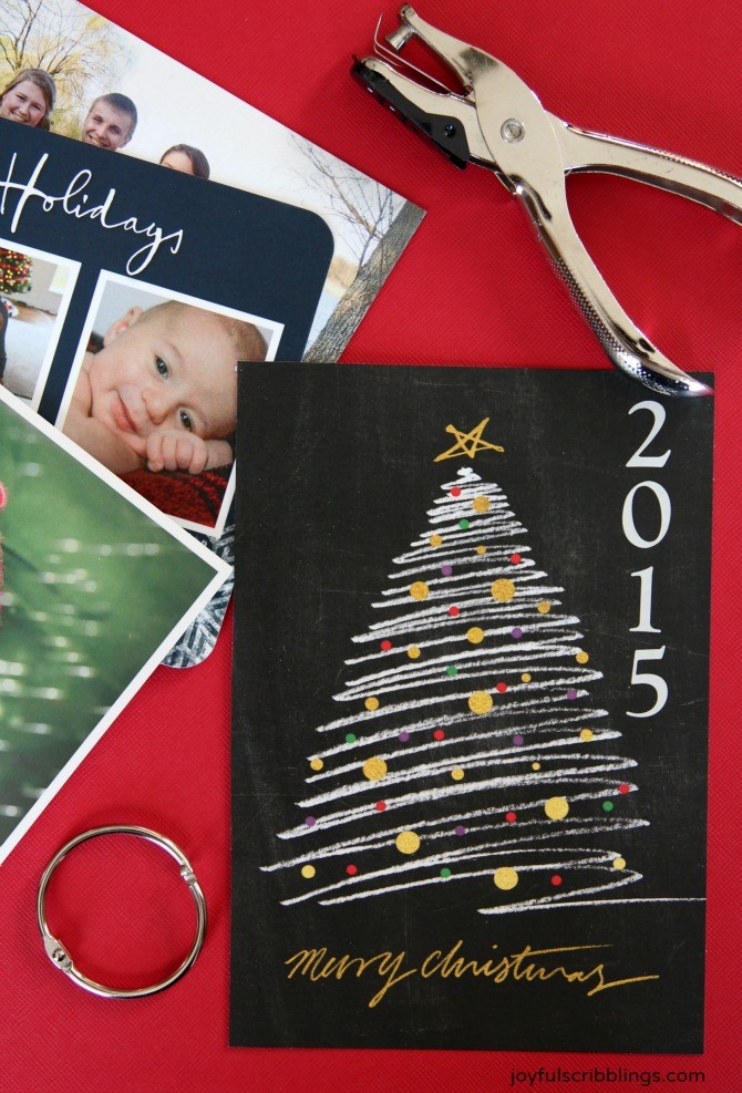 Simple Christmas Card Scrapbook