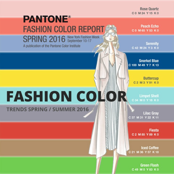 Fashion Trend 2014 Color Chart
