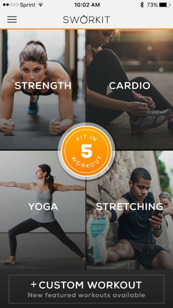 Sworkit App workouts