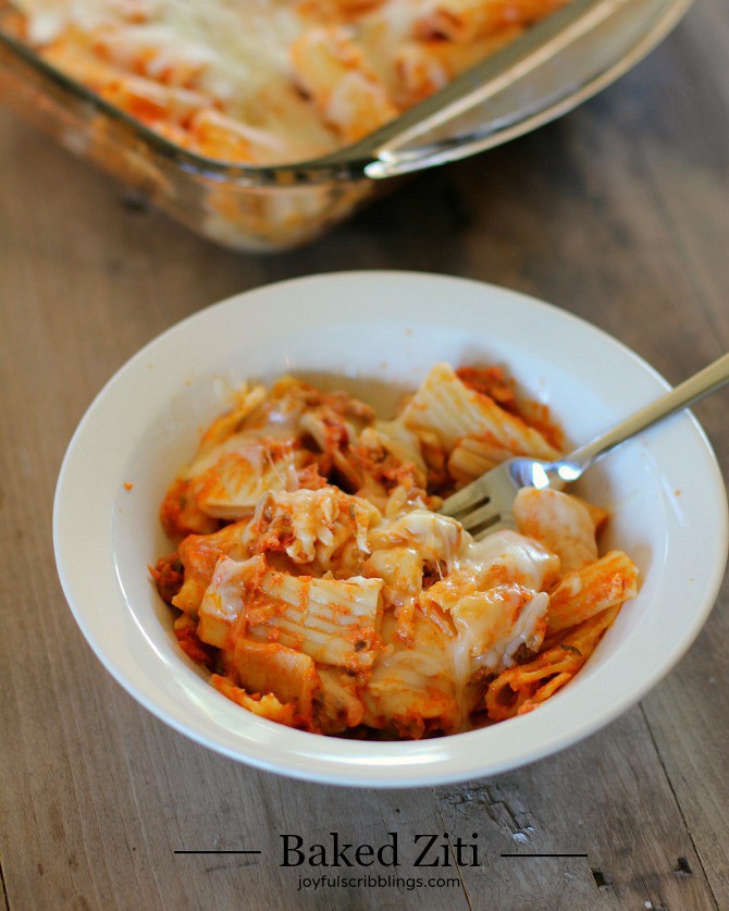 baked ziti recipe