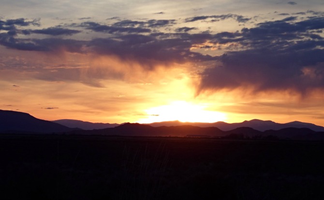 sunset on Route 66